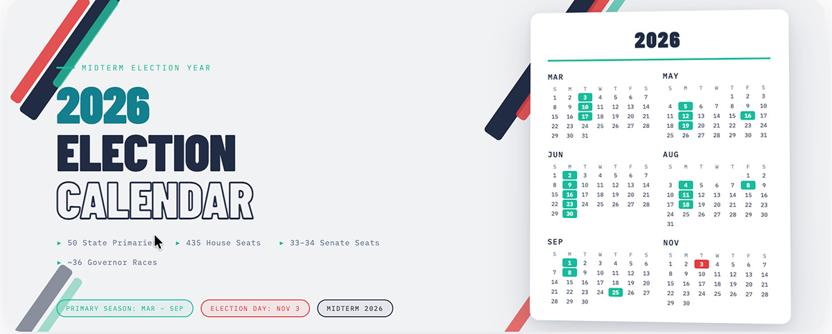 2026 Election Calendar