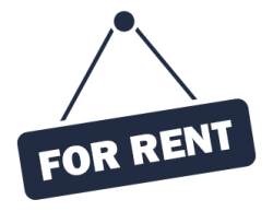 absentee for rent sign icon